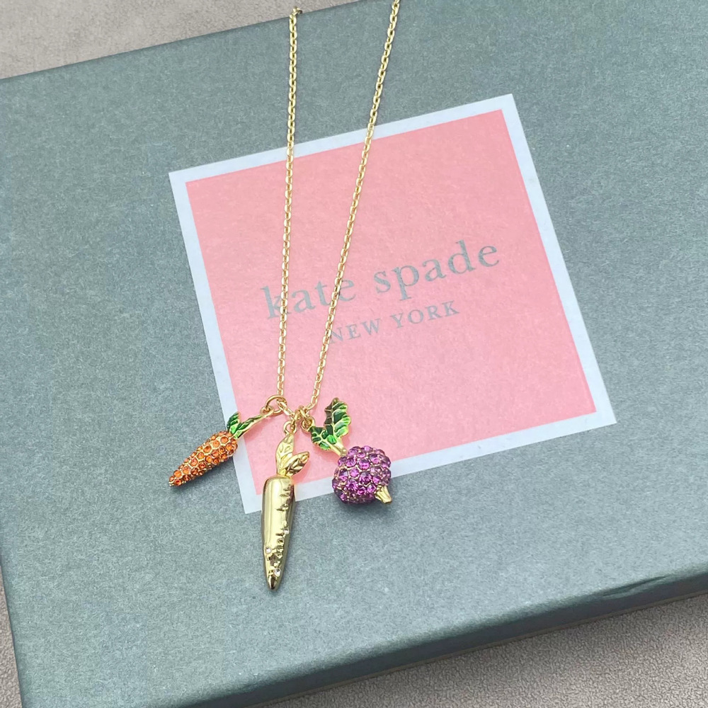 kate spade Carrot Necklace Countryside Full Zircon